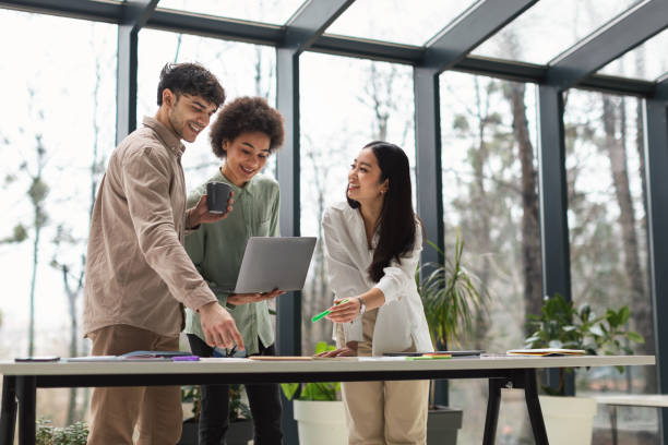 istock Business Team At Office Interior Working With Laptop And Papers 1948113683