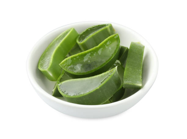 istock Bowl with fresh aloe vera slices isolated on white 1948130267