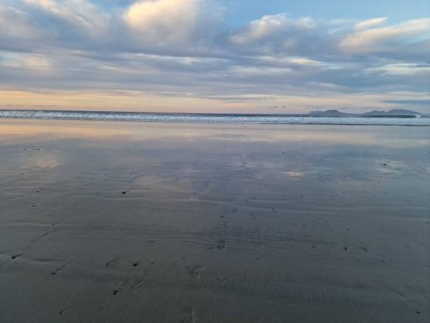 istock Sunset on Famara Beach on Lanzarote Island 1948190677