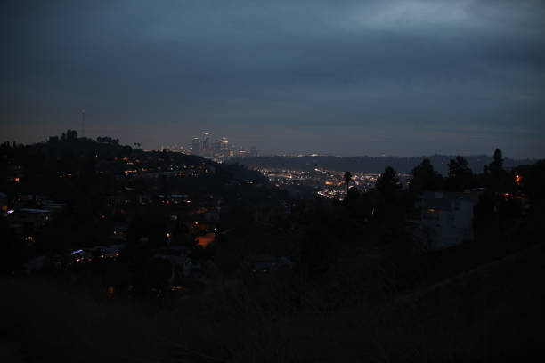 istock Misty Downtown Los Angeles - Wide Shot 1948236924