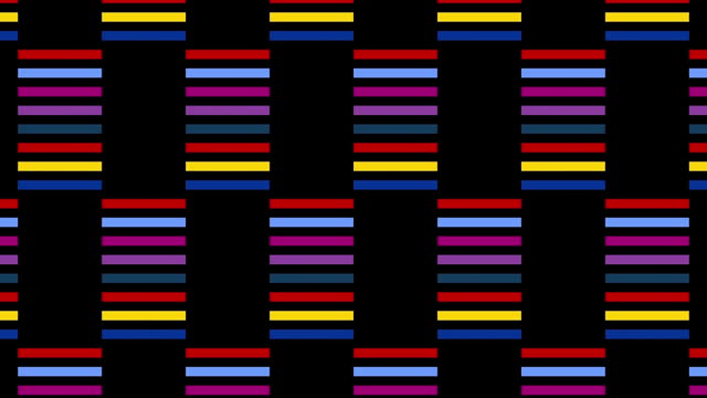 Multi colored blinking lines pattern