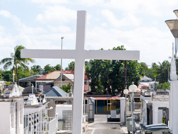 A mausoleum cemetery in tortola british virgin islands
