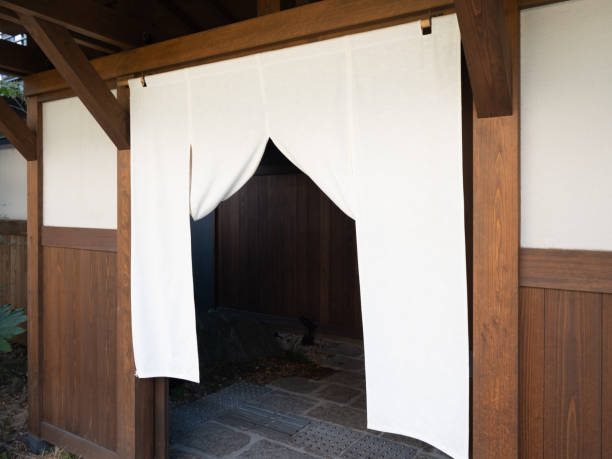istock Curtain hanging at the entrance 1948682288