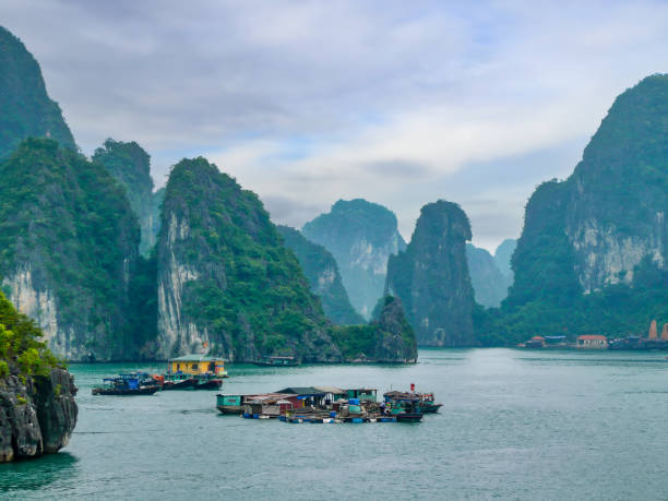 istock Floating House on Halong Bay, Vietnam 1948829420