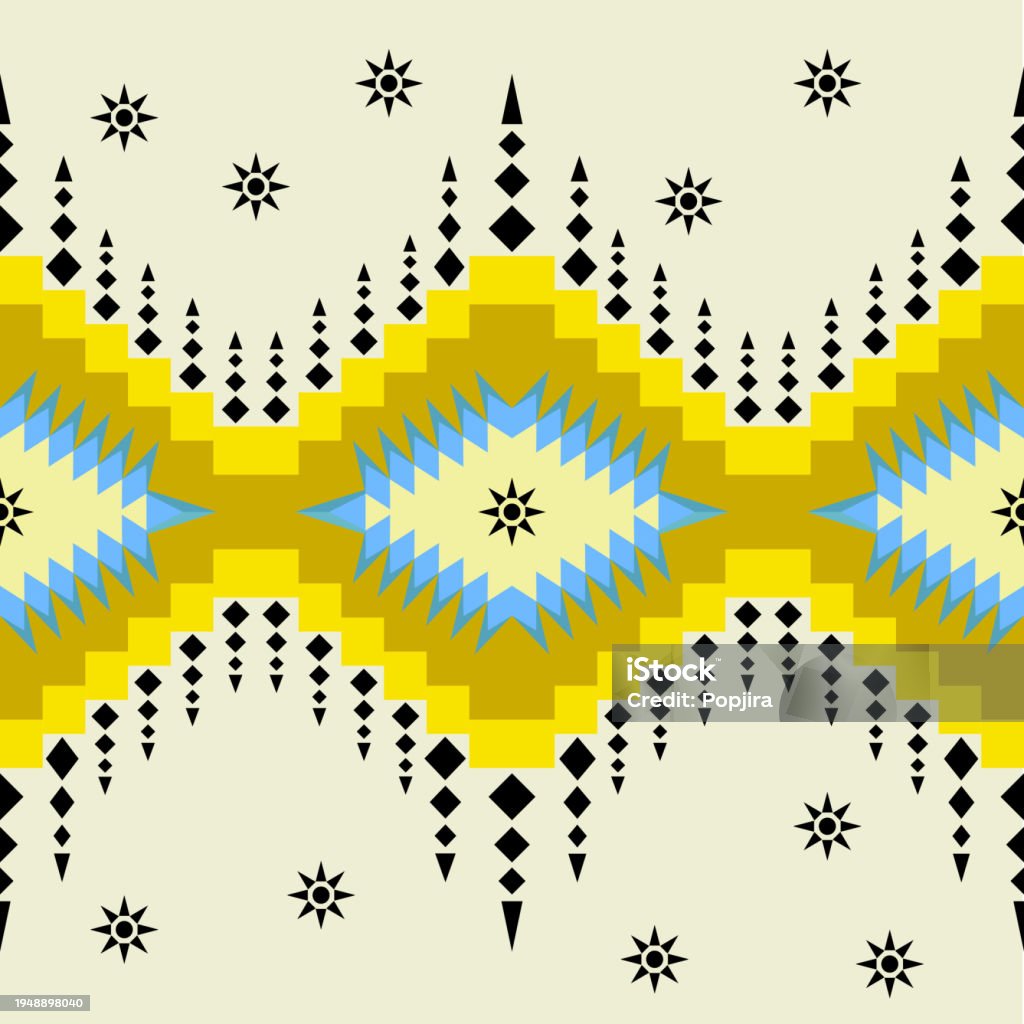 Aztec Devil Patterns Seamless Pattern Colorful Devils Eye Amulet Fabric Pattern Stock ...