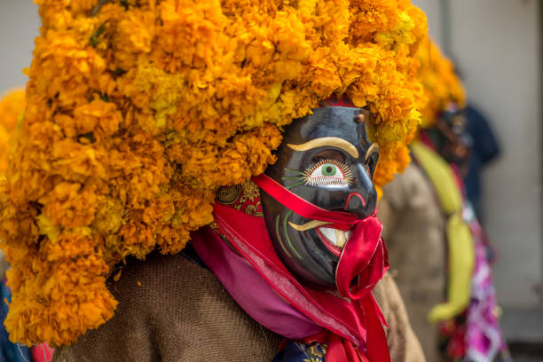 Venice, Italy - February 11, 2024: The Carnival of Venice (Italian: Carnevale di Venezia) is an annual festival held in Venice, Italy, famous throughout the world for its elaborate costumes and masks. \nThe Carnival ends on Shrove Tuesday (Martedì Grasso or Mardi Gras), which is the day before the start of Lent on Ash Wednesday (February-March).\nThe Carnival traces its origins to the Middle Ages, existing for several centuries until it was abolished in 1797. The tradition was revived in 1979, and the modern event now attracts approximately 3 million visitors annually.