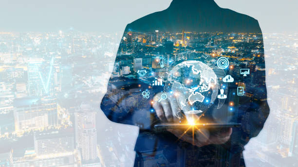 istock concept of big data digital link technology, digital marketing. double exposure 1949038947