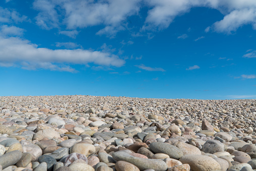 pebble-beach on the coast of Scotland