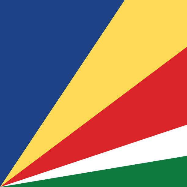 istock Flag of Seychelles. Flag icon. Standard color. A square flag. Computer illustration. Digital illustration. Vector illustration. 1949086968