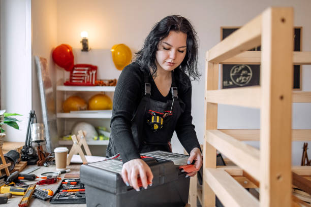 istock Woman starting small business working as carpenter 1949217687