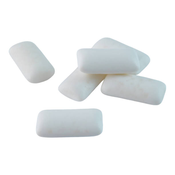 istock Chewing gum pads isolated on white background 1949222369