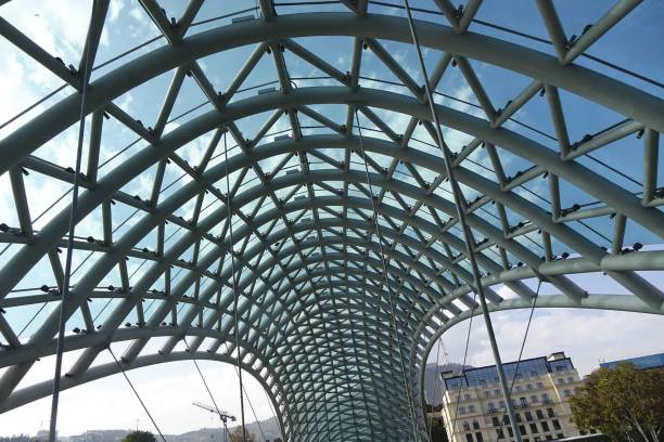 istock Deformed design beam of Peace Bridge 1949259953