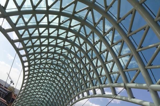 istock Deformed design beam of Peace Bridge 1949259966