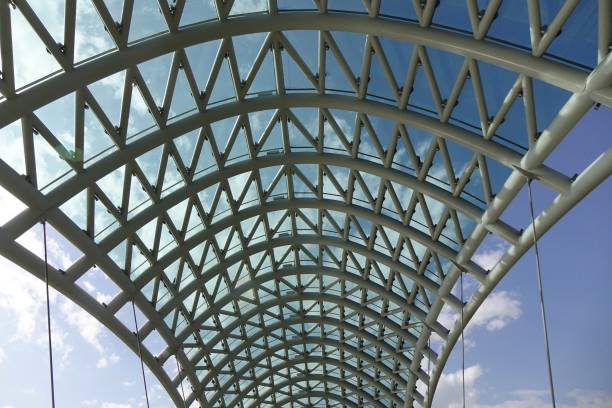 istock Deformed design beam of Peace Bridge 1949260488