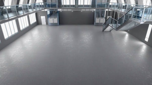 istock Laboratory interior or manufacturing factory with space 1949285805
