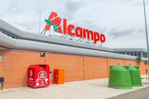 Aranda de Duero, Spain - September 16, 2023: Alcampo supermarket chain.