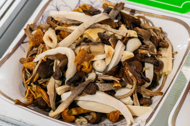 Trying various flavors of mushrooms