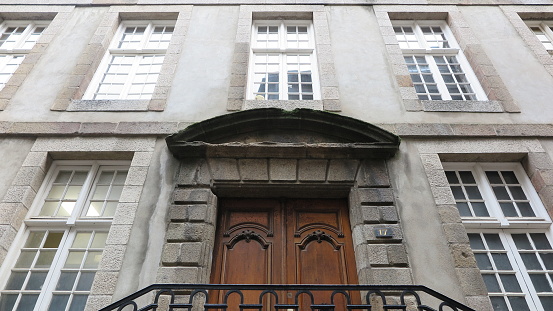 Facade of a house in Saint-Malo