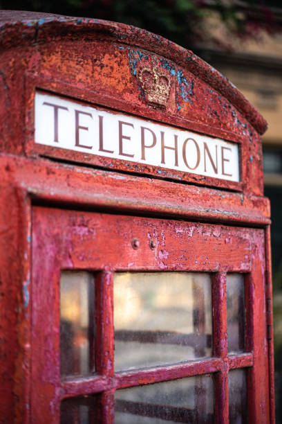 istock Old English telephone booth 1949473551