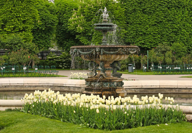 Fountain in Volksgarten Vienna Austria
