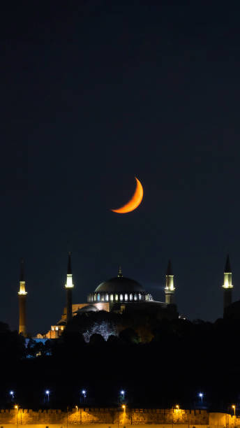 istock Hagia Sophia or Ayasofya Mosque with crescent moon 1949508643
