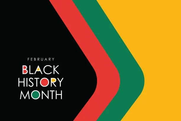Vector illustration of Black history month celebrate.Line shape. Vector illustration design graphic. Black history month. Vector stock illustration