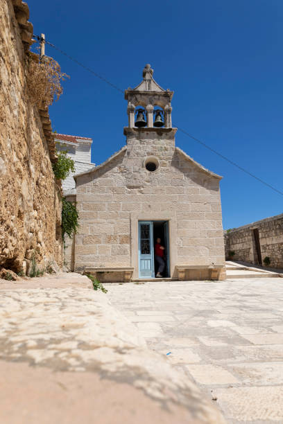 istock Small ancient European church 1949532362