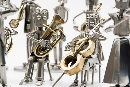 Orchestra model (metal figures)