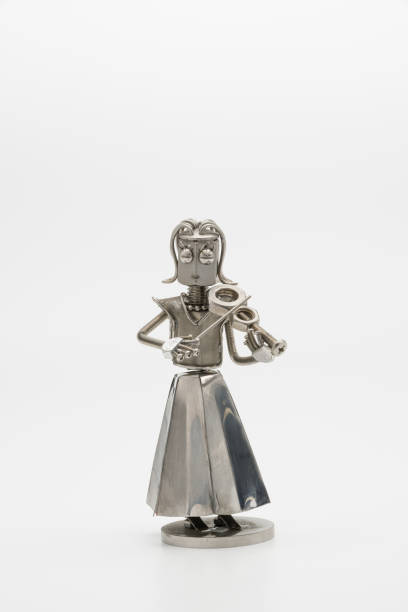 istock Female violinist figure (metal figure) 1949554647