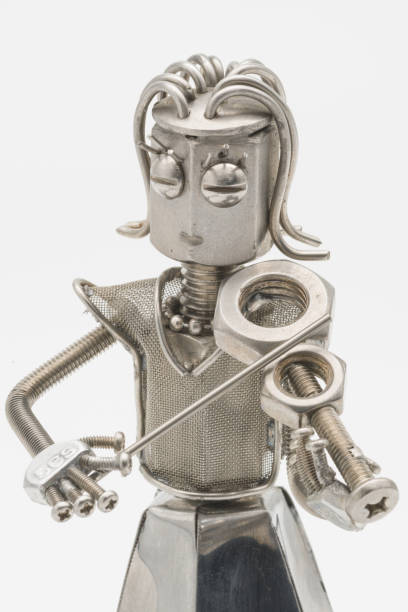 istock Female violinist figure (metal figure) 1949556256
