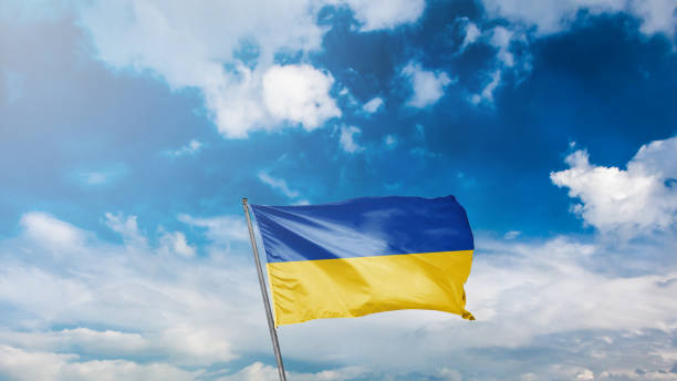 istock flag of ukrain on blue sky background 1949557929