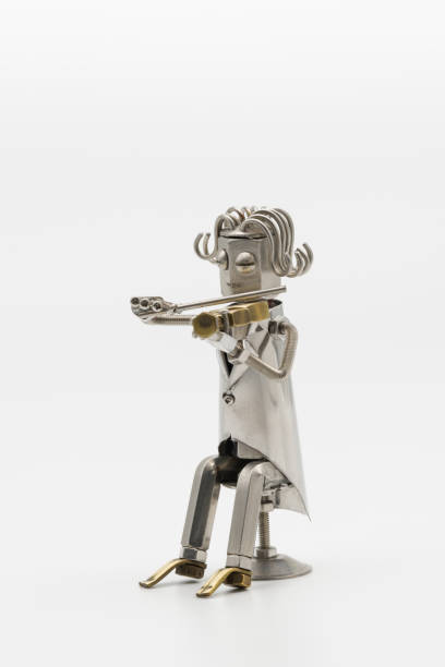 istock Male violinist figure (metal figure) 1949559514