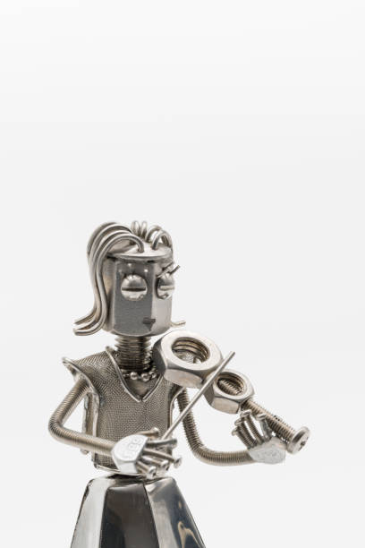 istock Female violinist figure (metal figure) 1949561713