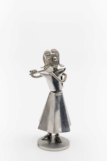 istock Female flute player figure (metal figure) 1949563327