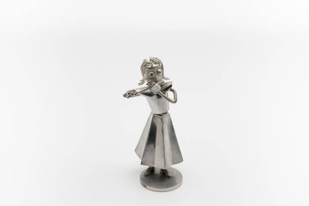 istock Female violinist figure (metal figure) 1949563338