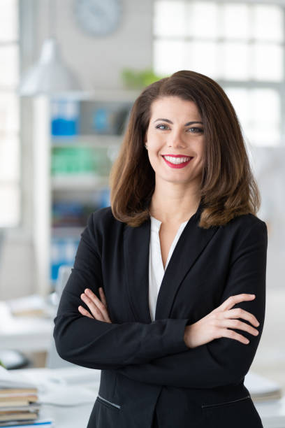 istock Businesswoman portrait at her workplace 1949652632