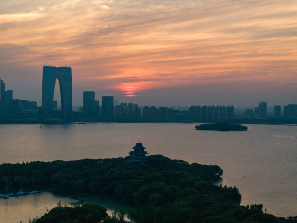 China, Jiangsu, Suzhou Industrial Park, Jinji Lake Scenic Area