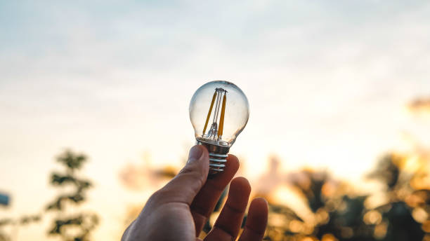 知識と創造性の電球 - light bulb business wisdom abstract ストックフォトと画像