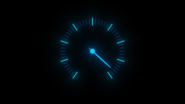 High-technology speedometer motion graphics stock video