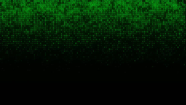 Technology binary code. Random falling digits on screen. Hacked software. Matrix science background. Big data analytics. 3D rendering. Technology binary code. Random falling green digits on screen. Hacked software. Matrix science background. Big data analytics. 3D rendering. zero errors stock pictures, royalty-free photos & images