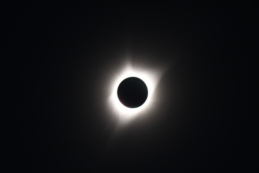 2017 total solar eclipse as seen from Gros Ventre Campground in Grand Teton National Park.