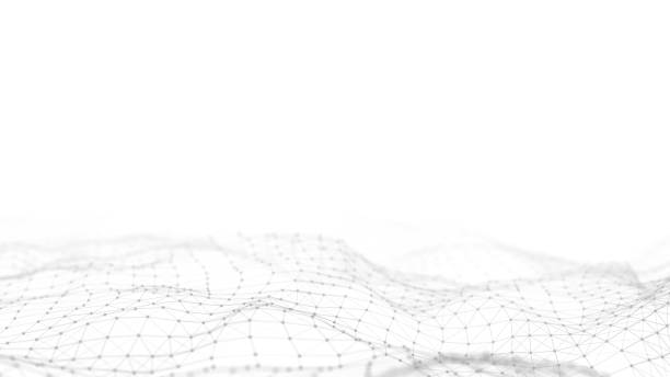 istock Digital technology wave. Light cyberspace with motion dots and lines. Futuristic digital background artificial intelligence. Big data analytics. 3d rendering. 1949763615