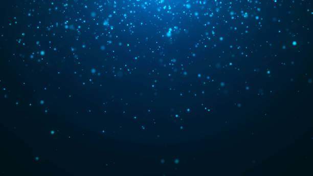 istock Dust particles with bokeh effect on dark background. Abstract magic background. Starry sky. 3d rendering. 1949763828