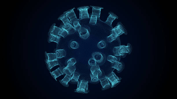 istock Virus influenza outbreak. Medical research of molecules in science. Influenza strain epidemic as a pandemic. Outbreak of pneumonia, coronavirus, HIV, plague, infection. Vector illustration. 1949783698