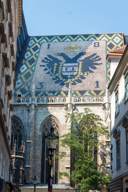 istock Double headed eagle Cathedral roof Vienna Austria 1949789163