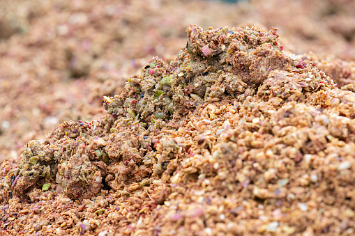 apple pomace - nutrient rich by-product from apple juice pressing, ideal for winter feeding of wild game