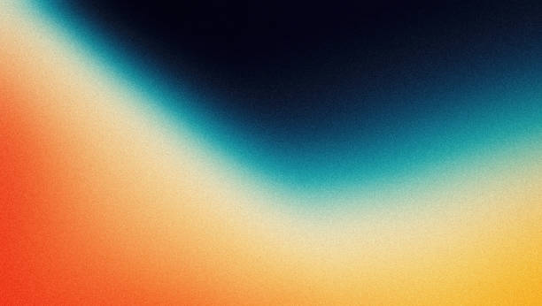 istock Orange blue teal black gradient background l grainy textured dark vibrant banner poster backdrop header cover design 1949882438