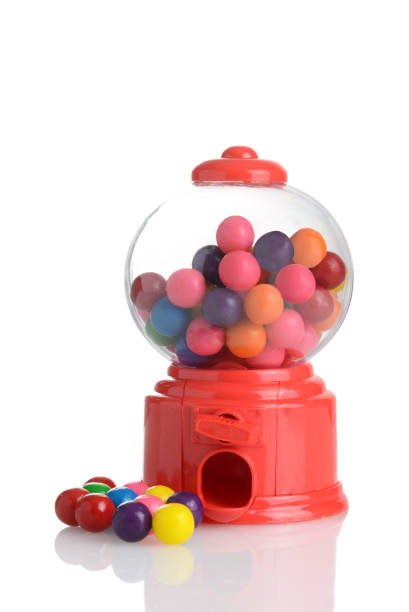 istock little red gumball machine with gum 1949950363