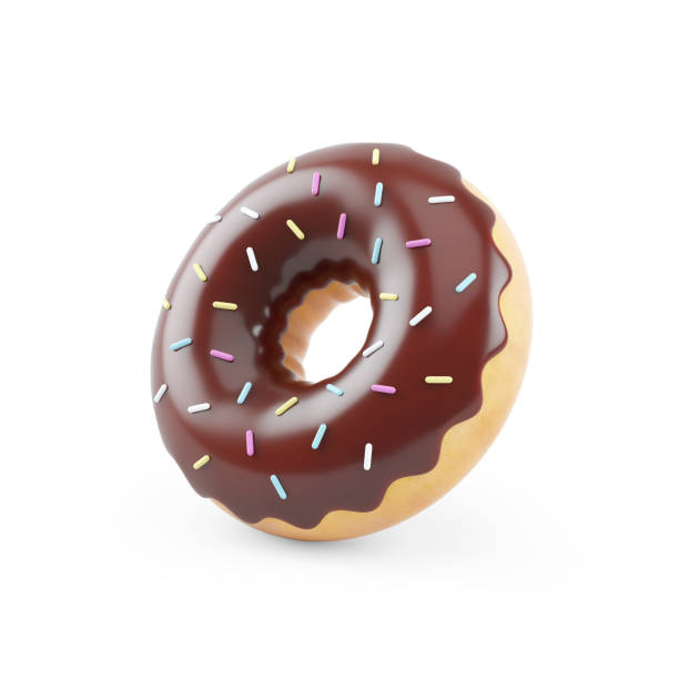istock 3d illustration of a donut 1949962079