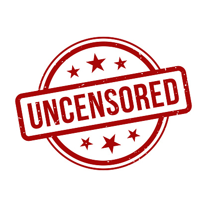 Uncensored Stamp, Uncensored Grunge Round Sign